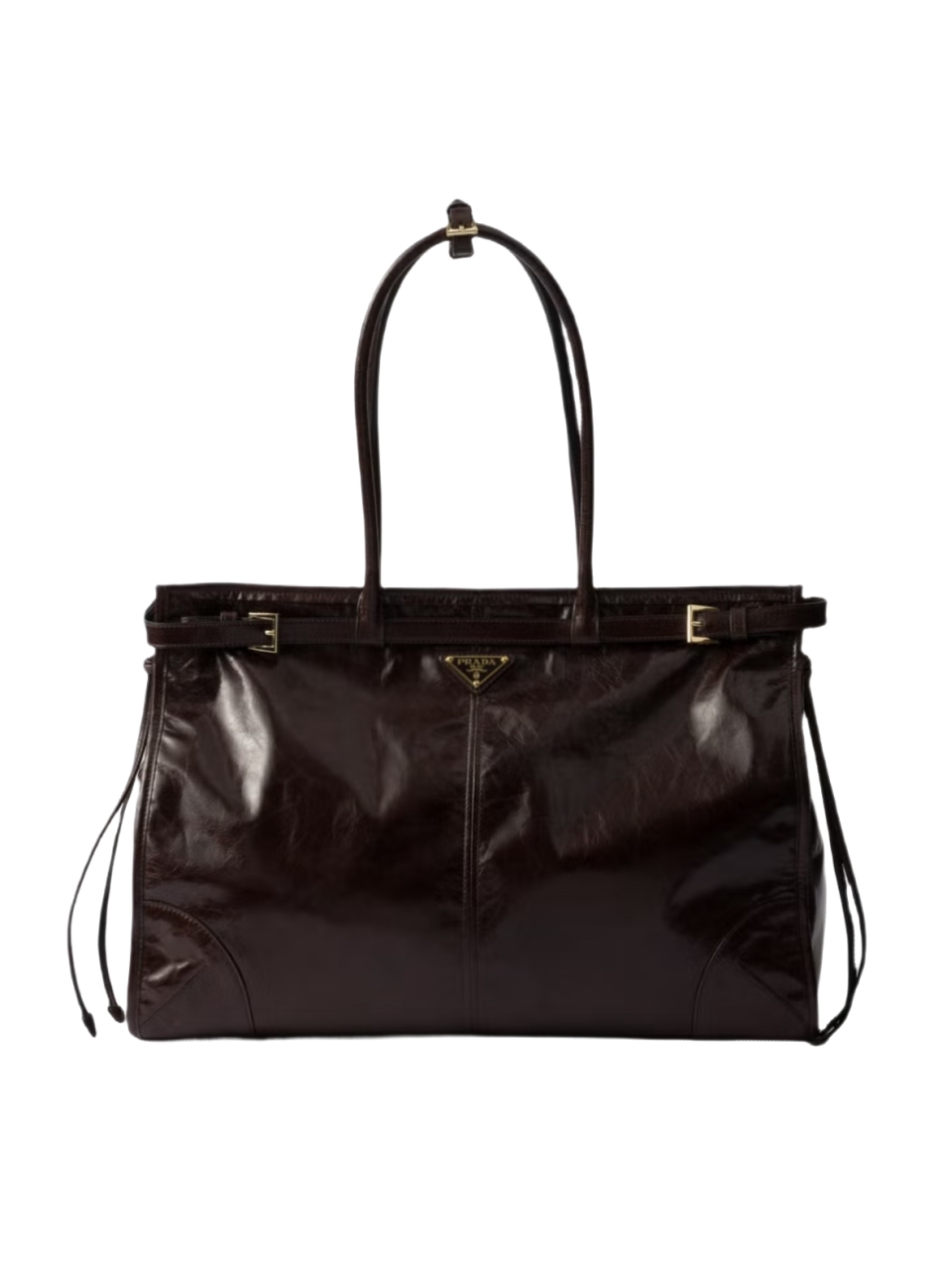 Большая кожаная сумка Prada